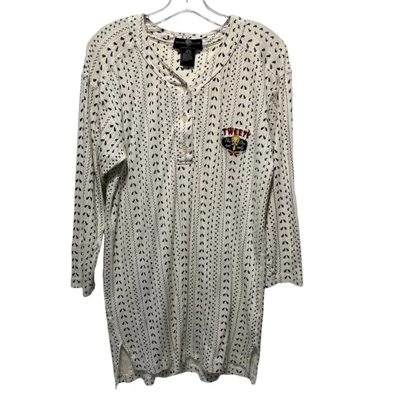 Warner Bros. Tweety “The One and Only” Pajama Top Dress Size Small/Medium - Picture 1 of 12